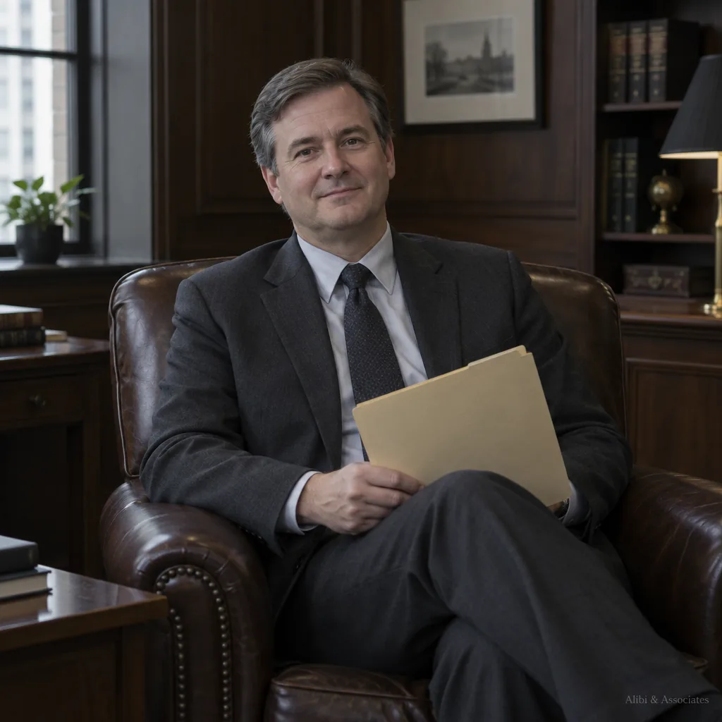A corroborating witness seated in the firm's offices