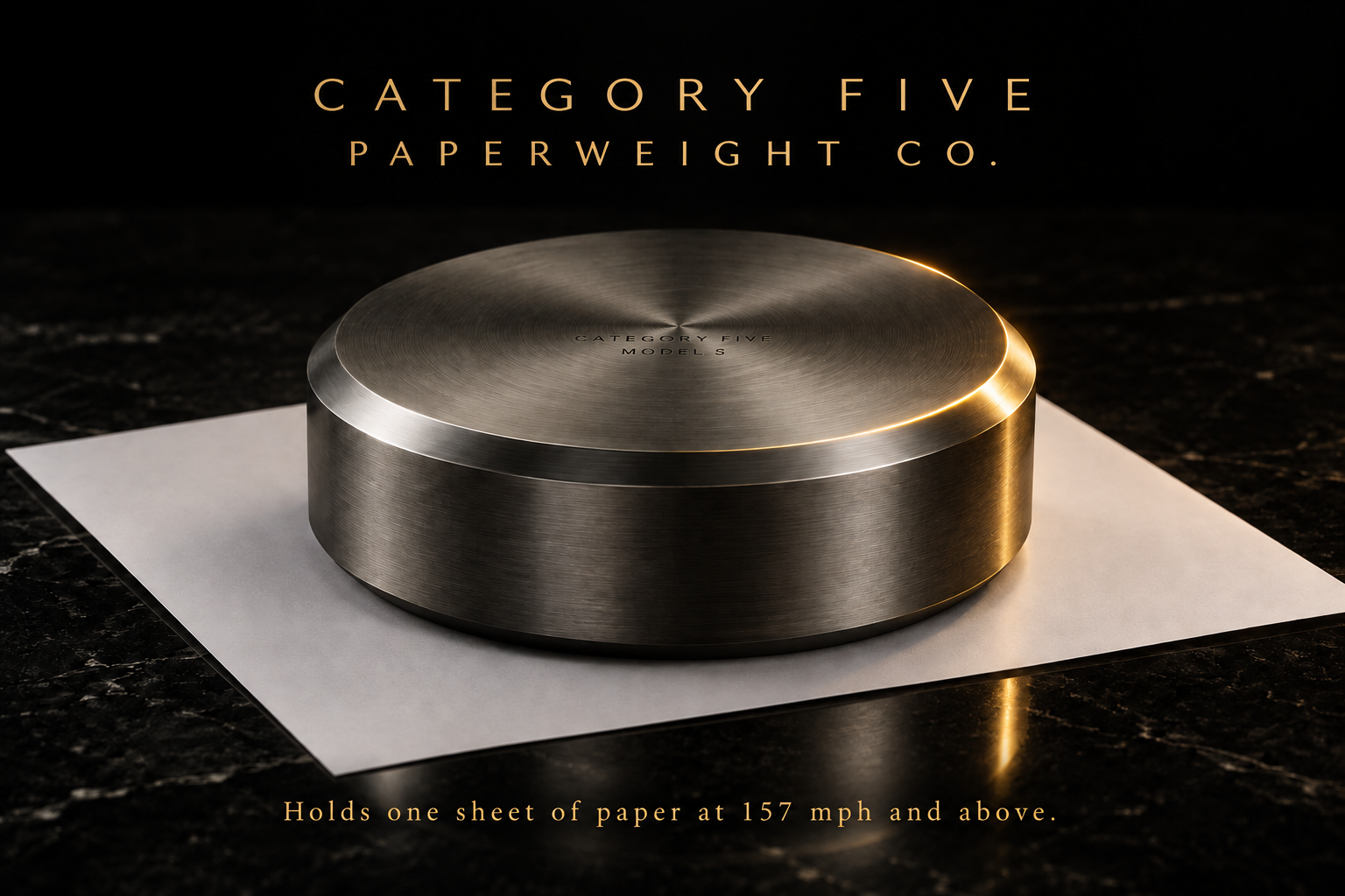 Category Five Paperweight Co. promotional image