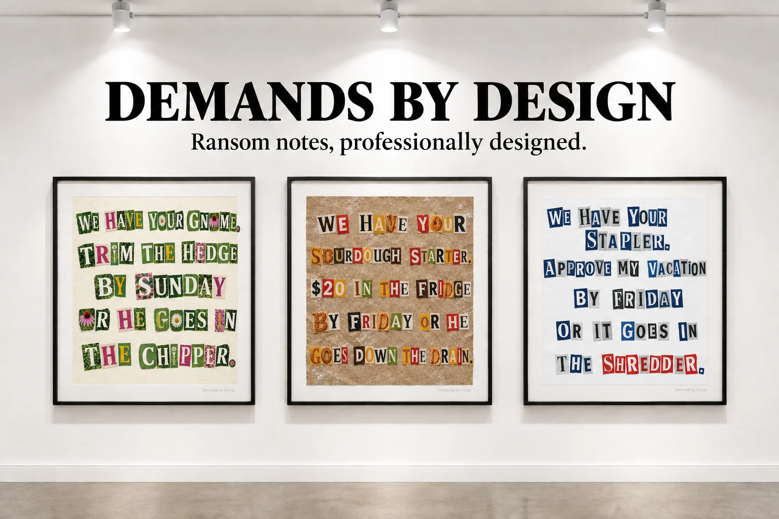Demands by Design promotional image