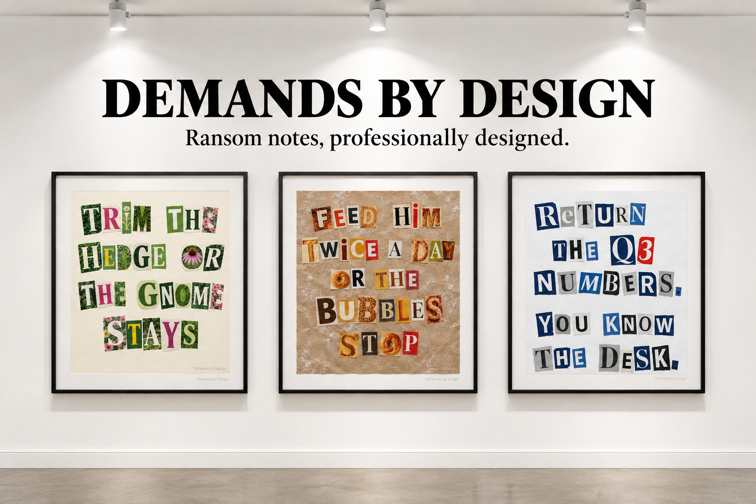 Demands by Design promotional image