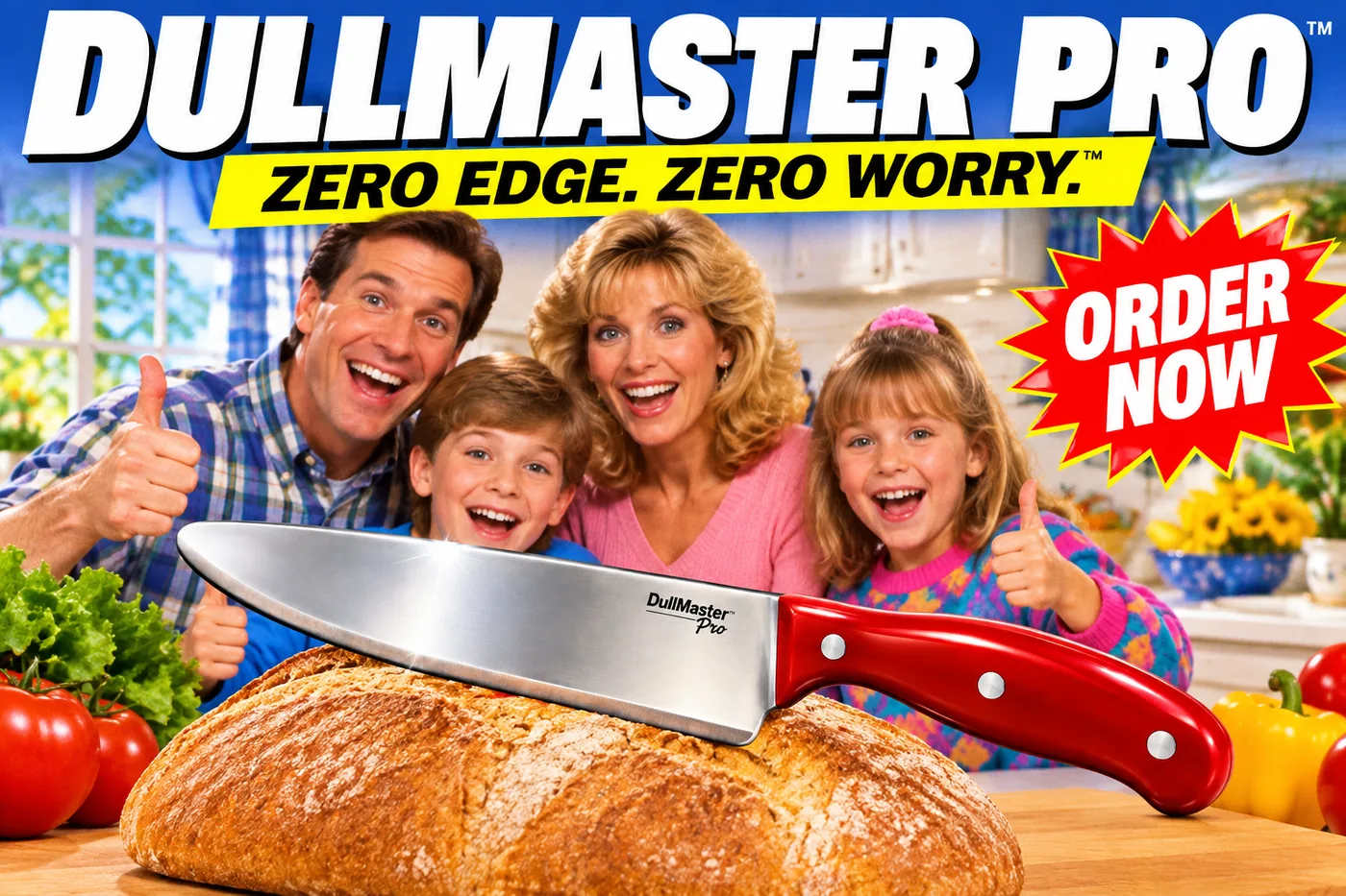 Landscape DullMaster Pro poster: Zero Edge. Zero Worry.