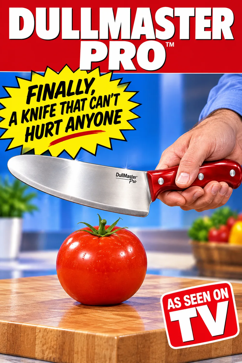 Portrait DullMaster Pro poster: Finally, A Knife That Can't Hurt Anyone