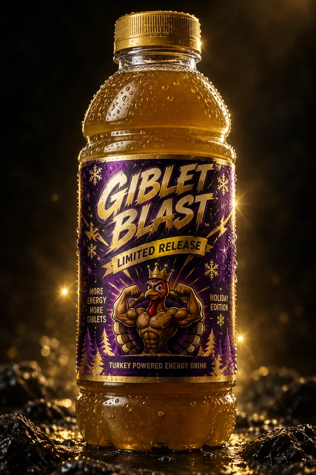 Giblet Blast limited release bottle