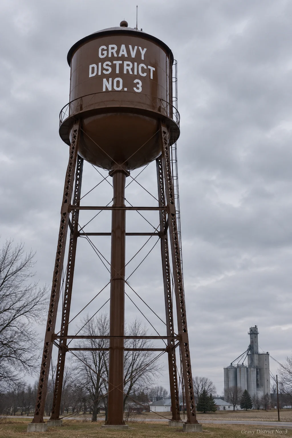 The east elevated storage tank