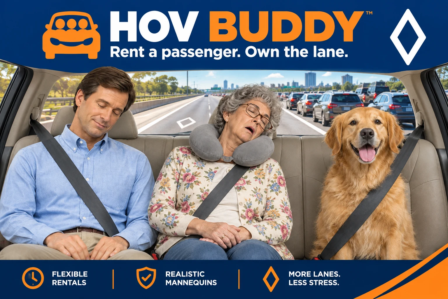 HOV Buddy landscape poster featuring the buddy lineup