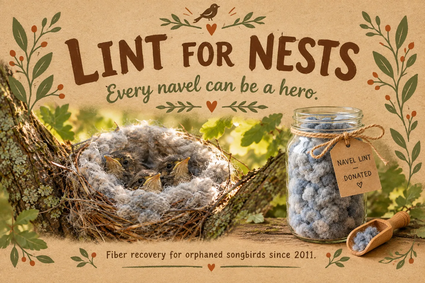 Lint for Nests poster: Every navel can be a hero