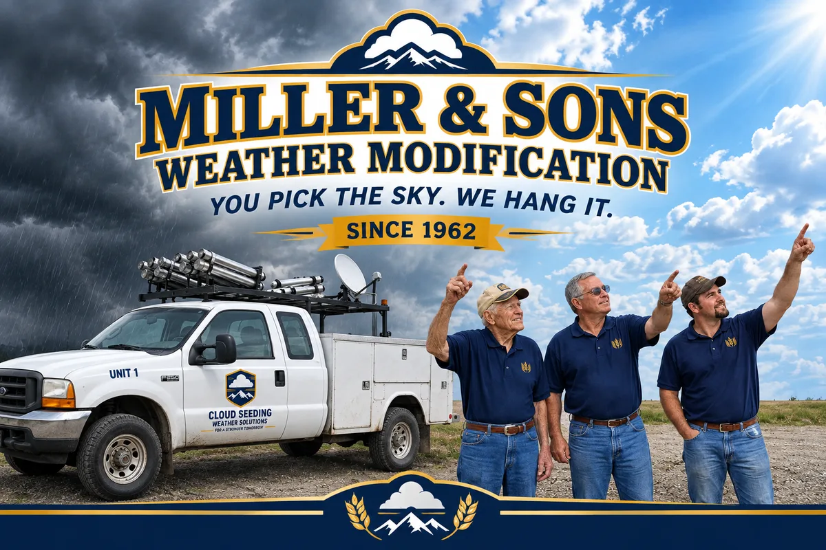 Miller & Sons Weather Modification promotional image