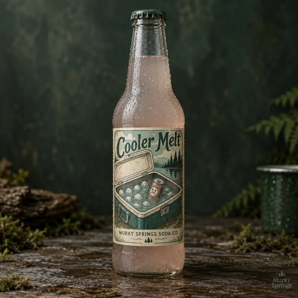 Bottle of Cooler Melt craft soda