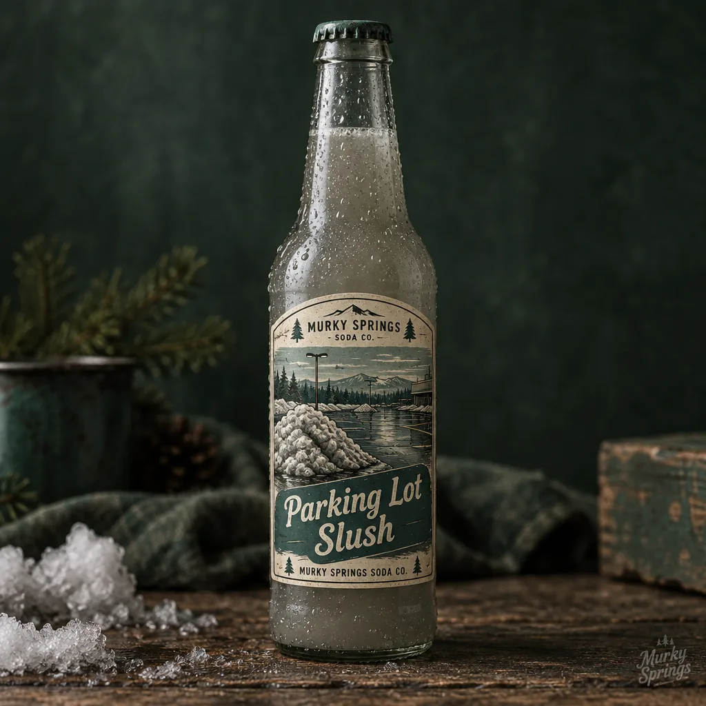 Bottle of Parking Lot Slush craft soda