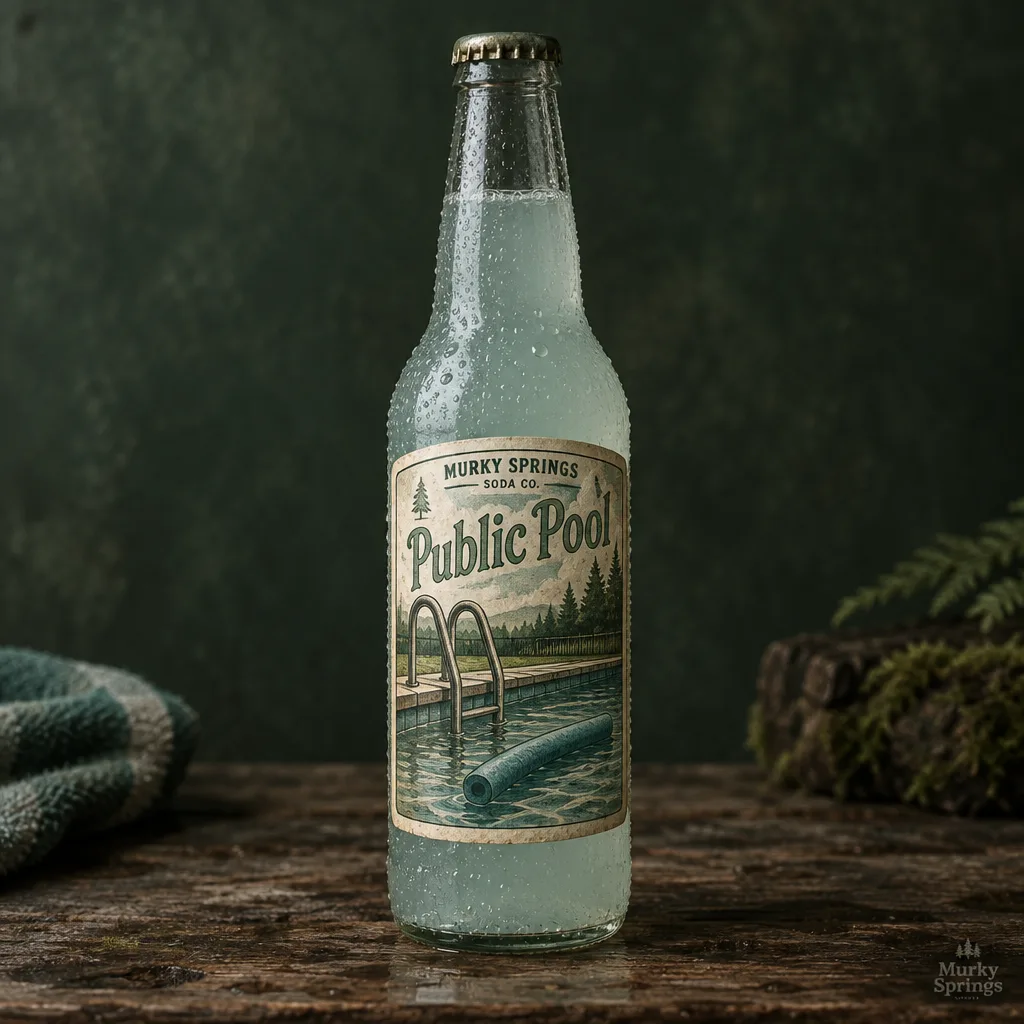Bottle of Public Pool craft soda