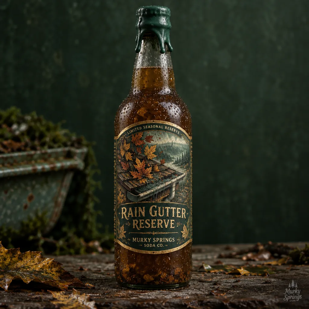Wax-dipped bottle of Rain Gutter Reserve craft soda