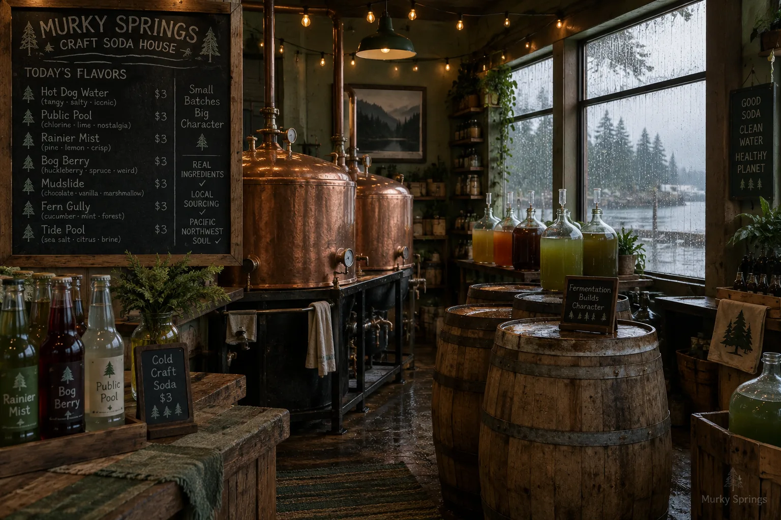 Inside the Murky Springs soda house