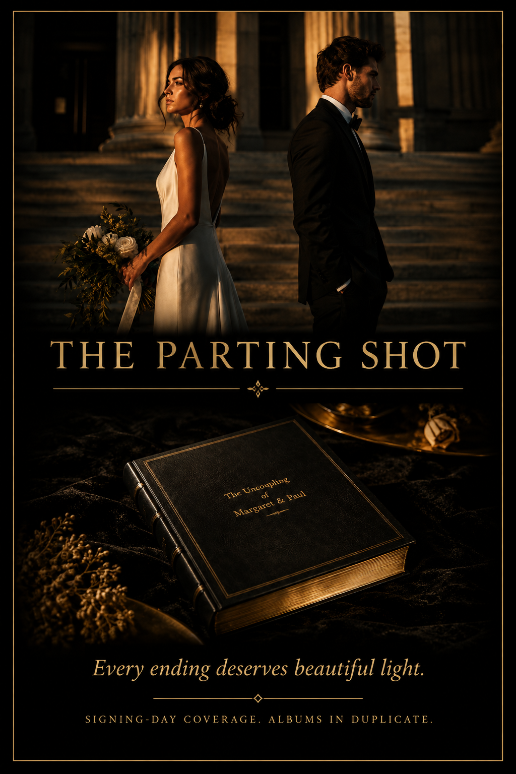 Portrait campaign print for The Parting Shot