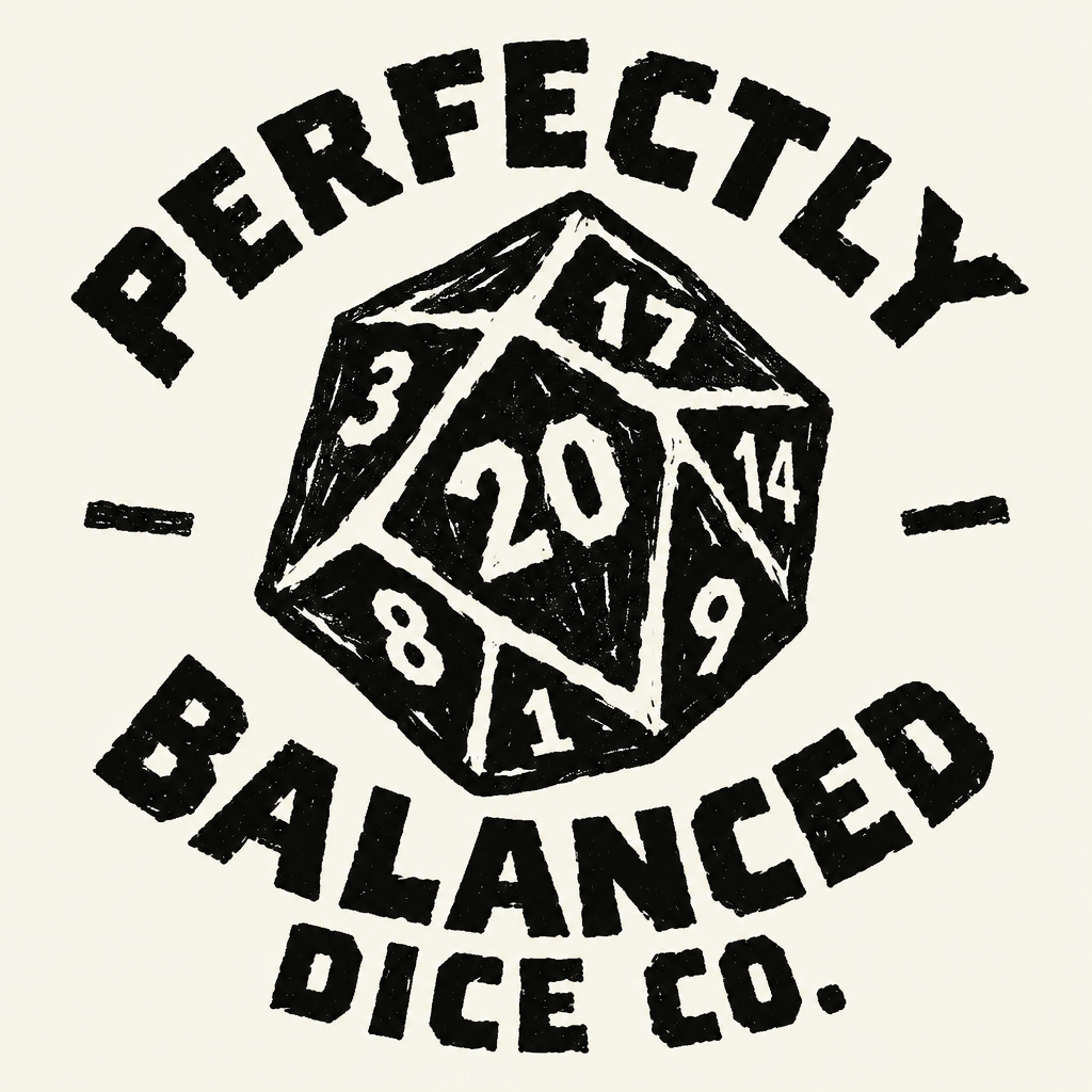 Perfectly Balanced Dice Co. logo